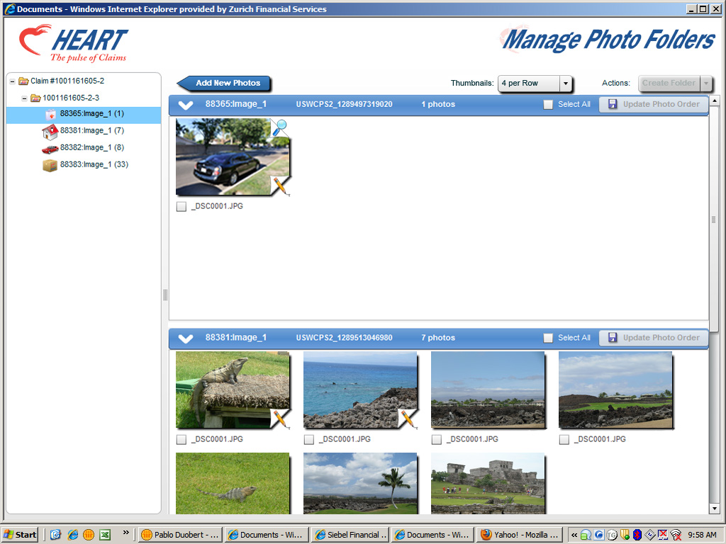 Farmers Manage Photo Folders screen