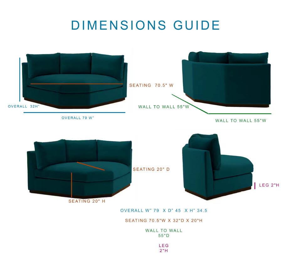 Joybird previous product dimensions interface