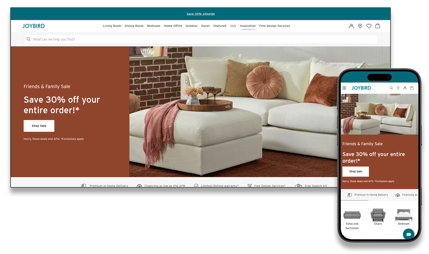 Joybird product page — UX redesign