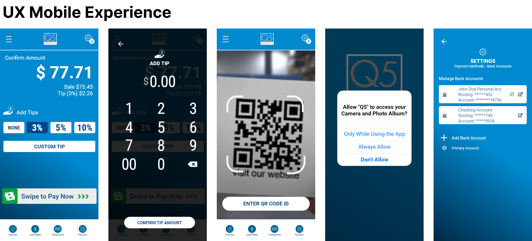 Q5 Payments — UI frame 2