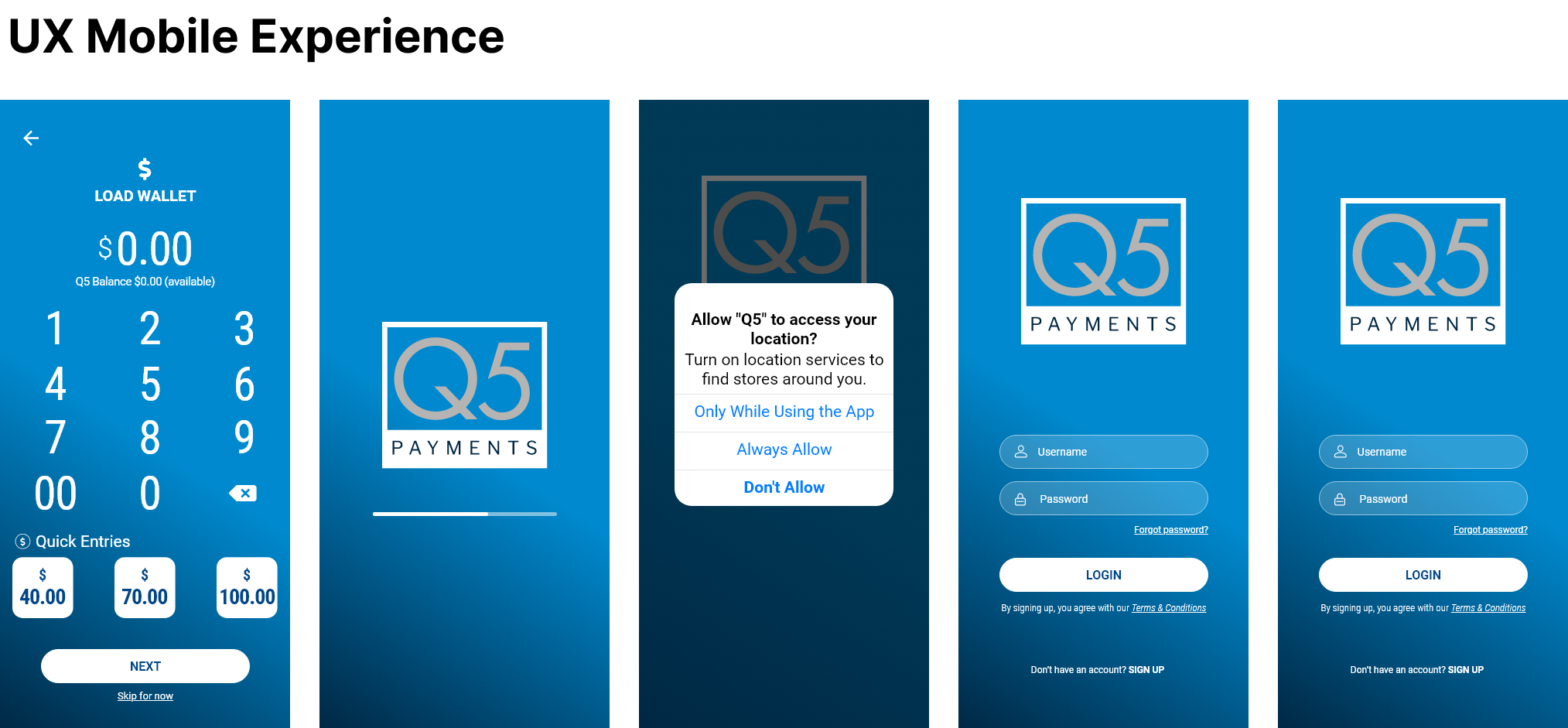 Q5 Payments — UI frame 5
